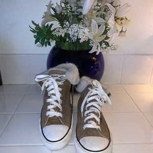 Airwalk Fur Ankle Hi Top Sneakers